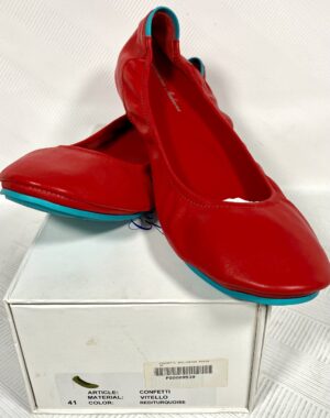 Ballerine in pelle - GELATERIA ITALIANA - Colore Red/Turquoise