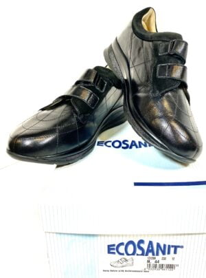 SCARPA ECOSANIT - Modello GERRY VELCRO (c14) - Colore Antik/Camoscio Nero