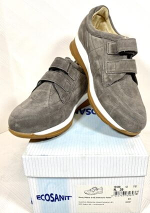 SCARPA ECOSANIT - Modello GERRY VELCRO (c12) - Colore Camoscio Peltro