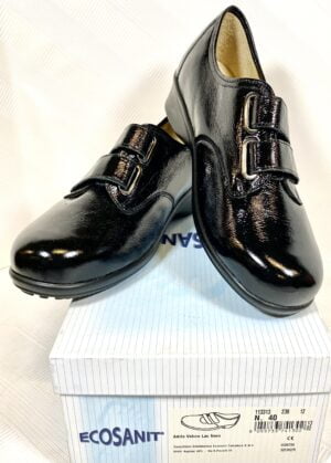 SCARPA ECOSANIT - Modello ADRIA VELCRO - Colore Lac Nero